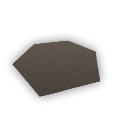 A small hexagon rug.