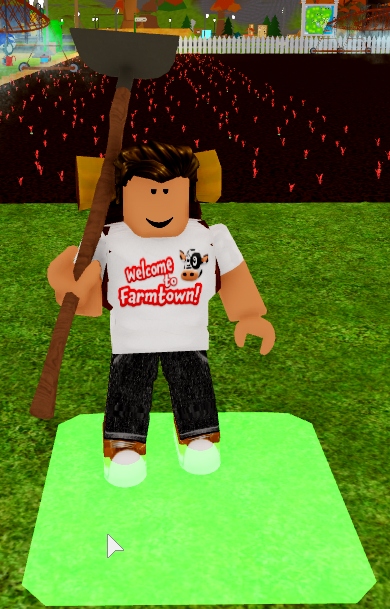 A super cool guy using a hoe.